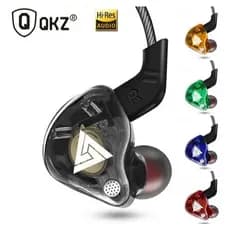 QKZ AK6 ARES Fones De Ouvido De Música 9D Baixo Pesado 3,5 mm Com Microfone Preto Branco Vermelho