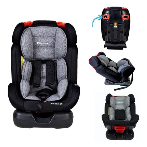 Cadeira de Carro Reclinável Cadeirinha de criança ajustável Star Passear Gris