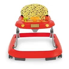 Andador Infantil Musical Safari II Vermelho 3 Posições com Freio Tutti Baby