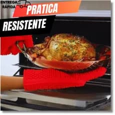 Luva de Silicone Anticalor Cozinha + Brinde