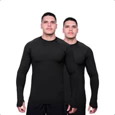Kit 2 Camisas Uv Masculina com Proteção Solar Uv50+ Fazenda Fazenda Agro 50 Trator Uv50 Longa Agricultura Blusa Termica Premium Maculina Protecao Gold 50+ Comprida Lisas Tecido Cor Frio Raglan
