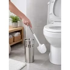 Kit Escova Sanitária com Suporte - Inox