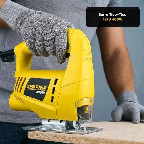 Serra Tico Tico Potente 400W 127V Corte Preciso Versatilidade Ferramenta Elétrica