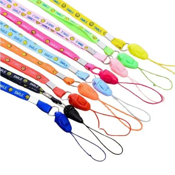 Cordão Para Pendrive Porta Cartão Colorido Emoji Smile