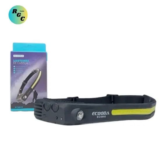 Lanterna de Cabeça Super Potente e Com Sensor de Movimento