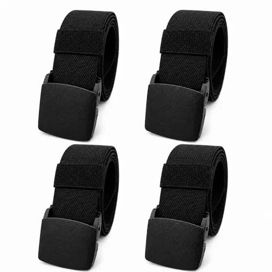Cinto Masculino de Nylon Elástico com Fivela de Plástico