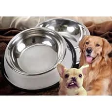 Comedouro bebedouro para gatos e cachorros pote de ração recipiente de alimento inox - WESTERN PET