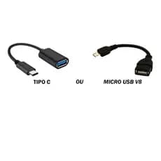 Cabo Otg Type-c  / Micro usb V8 Celular