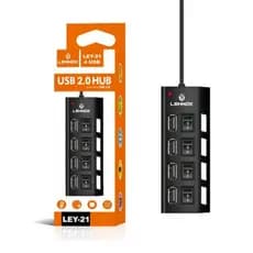 Hub Usb 4 Portas 2.0 Plug And Play High Speed Mode