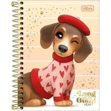 CADERNETA ESPIRAL CAPA DURA 1/8 BROWNIE 80 FOLHAS TILIBRA