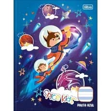 CADERNO DE CALIGRAFIA PAUTA AZUL BROCHURA CAPA DURA SPICE KIDS 40 FOLHAS TILIBRA