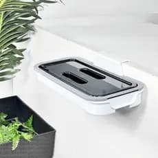 Lixeira com Tampa para Porta de Armário – Ideal para Cozinha e Lavanderia