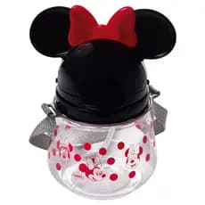 Garrafa Squeeze Infantil Personagem 3D com Alça e Canudo