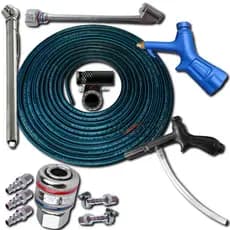 Kit Mangueira P/ Compressor Ar 20m C/ Bico Encher Pneu Hdf1