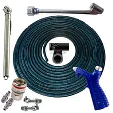Kit Mangueira P/compressor Ar 1/4 05m Bico Encher Pneu Schw1