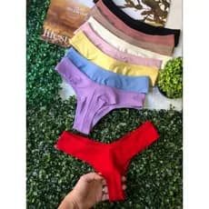Kit calcinhas Fio Duplo 100% algodão confortável e antialérgica que não marca na roupa