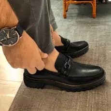 Mocassim Masculino Casual Sapato Social Moderno Em Couro Legitimo Sola Alta Oxford + Palmilha em Gel