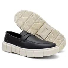 Mocassim Masculino Oxford Casual Sapato Social Elegante Formal Sola Alta a Pronta Entrega