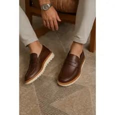 Sapato Masculino Casual Social Confortável Estiloso Leve Loafer para Trabalho e Dia a Dia