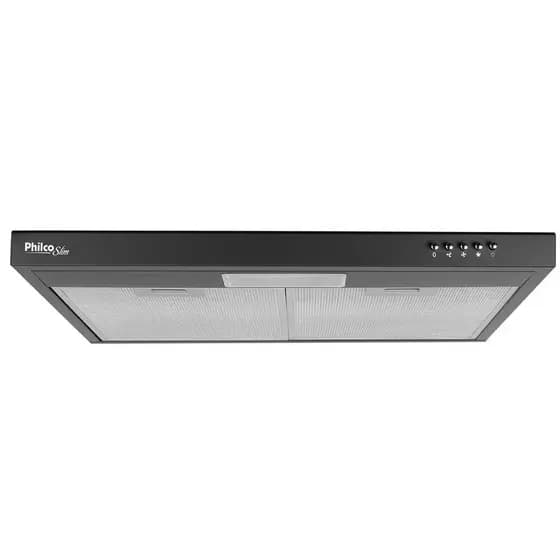 Depurador e Exaustor Philco Pdr60p Slim 60 Cm 3 Velocidades Preto 127v