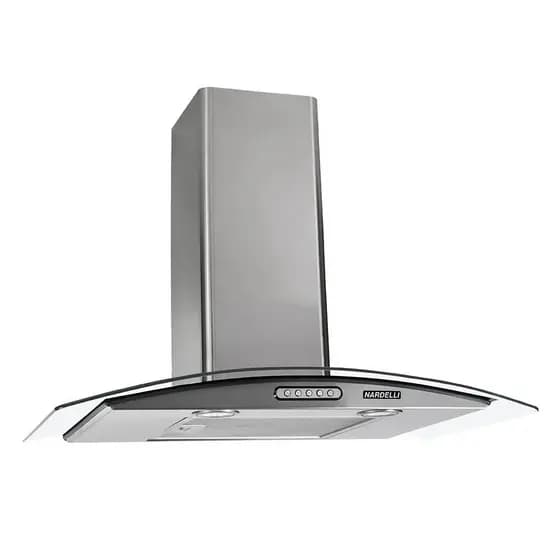 Coifa de Parede Nardelli Vidro Curvo Duto Slim 70cm Inox