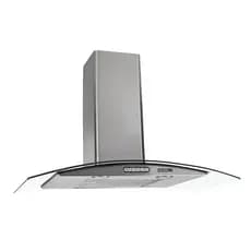Coifa de Parede Nardelli Vidro Curvo Duto Slim 90cm Inox