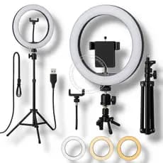Ring Light Iluminador Polegadas 10 Com Tripé Profissional Premium Led Selfie para Celular VI