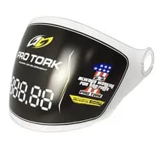 Viseira Cristal Original anti risco Pro Tork Capacete New Liberty 3 Three - New Atomic Transparente Incolor