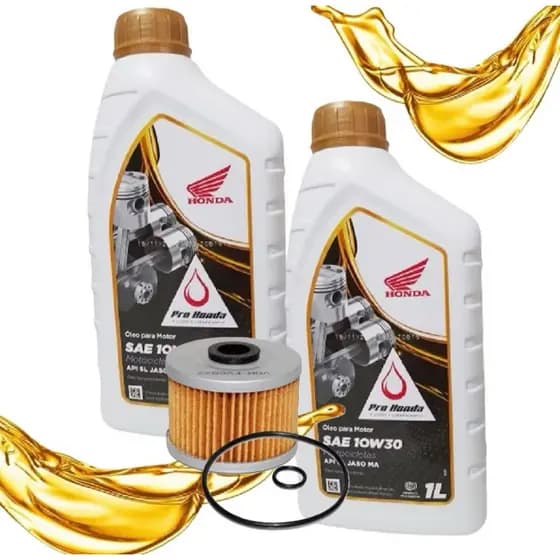 kit Troca de Óleo P/ Cb 300f Twister / Cb 250f Twister / Xre 300 Honda 10w30 + Filtro