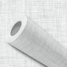 Papel de Parede Adesivo Efeito Linho Cinza Claro Fácil Instalação