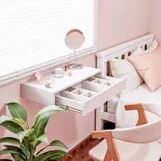 Gaveta Penteadeira Suspensa com Divisória: Estilo e Organização- Quarto/Closet/Salão de beleza