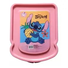 Porta Lanche Sanduicheira Stitch Disney Infantil Rosa ou Azul Porta Frios Porta Frutas Pão Merenda- Plasduran