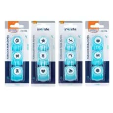 Mini Furador de Papel 10mm c/ 3 Peças Ideal Para Papéis de Até 120g/m² - BRW