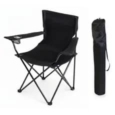 Cadeira Camping Dobrável Pesca Praia 120kg Articulada com Porta Copos Bolsa Transporte