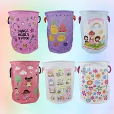 Cesto Organizador Infantil Estampas Variadas Meninas 35x45cm
