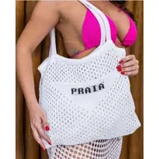 Bolsa Praia Tricot / Bolsa Tote / Bolsa de Ombro / Bolsa Tricô / Sacola Tricot / Crochê / Oferta / Envio 24hrs