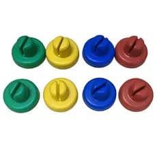 Ponteiras Coloridas para Cama Elástica – Fixação Segura da Rede de Proteção