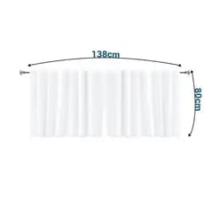 Cortina de PVC para Pia de Cozinha – Preta - Antimofo - Moderna -  Funcional – medida 138x80