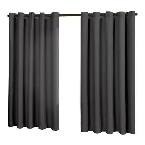 Cortina Oxford De Sala/quarto 3,00x1,60 PRETA