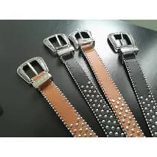 Cinto Country Feminino Largo com Strass e Aplicações Metal Prata Fivela Média
