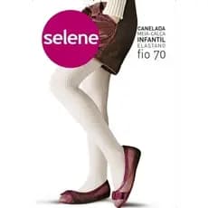 MEIA CALÇA INFANTIL CANELADA MARCA SELENE FIO 70 ELASTANO - COD: 9500