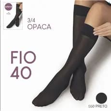 Kit 2 pares de Meia 3/4 fio 40 Selene Opaca Feminina 9050