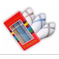 Lenços De Bolso 100% Algodão Premier 32x32 c/3 Cores diversas 2405
