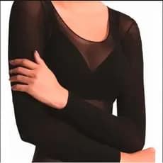 Blusa Segunda Pele Manga Longa Selene Fio 40 Decotada  9100