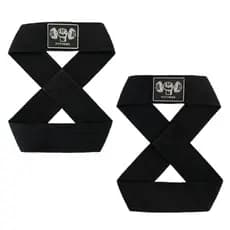 Strap 8 Academia Para Musculação Preto - 1 PAR