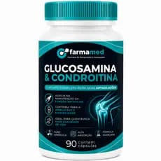 Glucosamina 1,5g + Condroitina 1,2g 90 Cápsulas Suporte para Articulações e Mobilidade