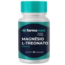 Magnésio L Treonato 500mg - Melhora as funções cognitiva, Melhora a concentração, Aumenta disposição