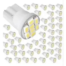 kit com 100 unidades lâmpada led t10 8smd 6000k atacado promoção