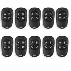 10x controle Fino portão eletrônico alarme automotivo frequência 433mhz 4 botões LED AZUL