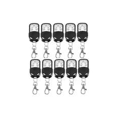 10x controle aço escovado portão eletrônico alarme automotivo 433mhz led azul